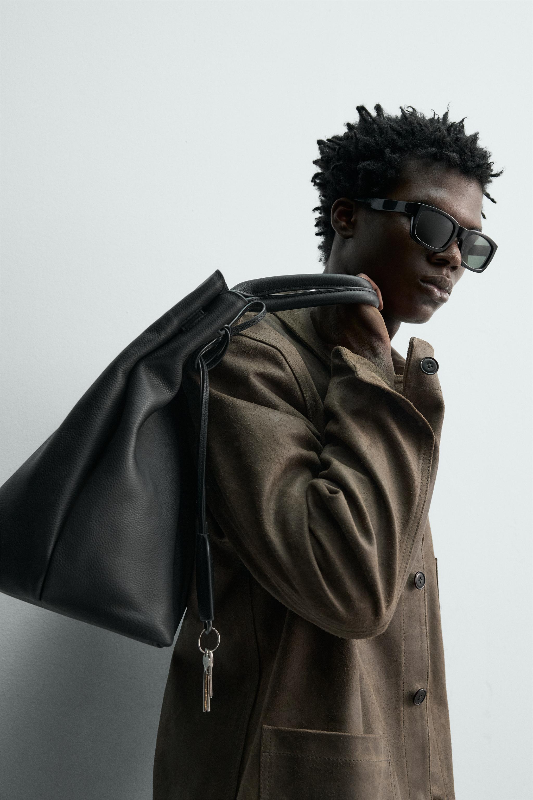 SAC À MAIN EN CUIR AVEC CEINTURE